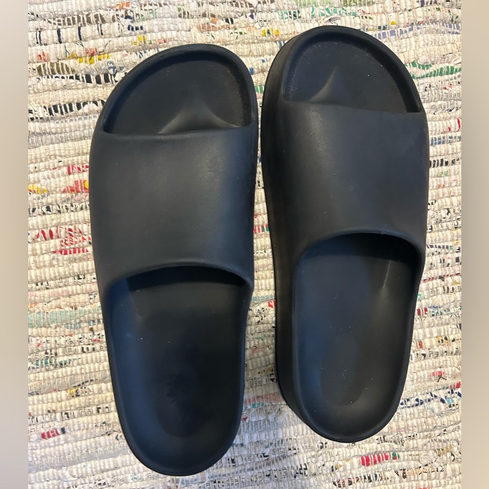 Black Slide Sandals